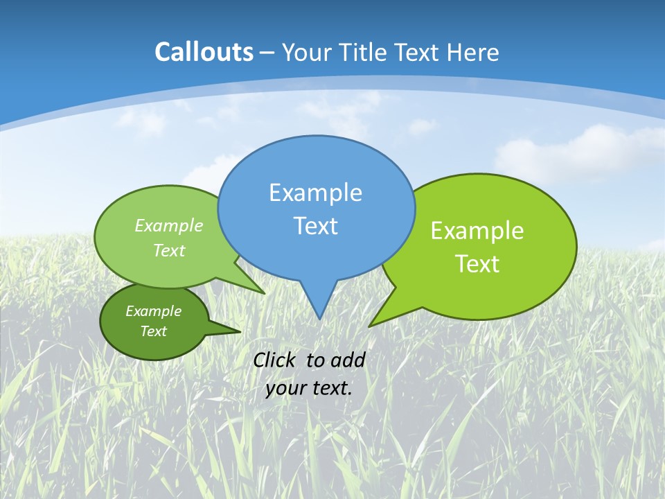 Blue White Wind PowerPoint Template