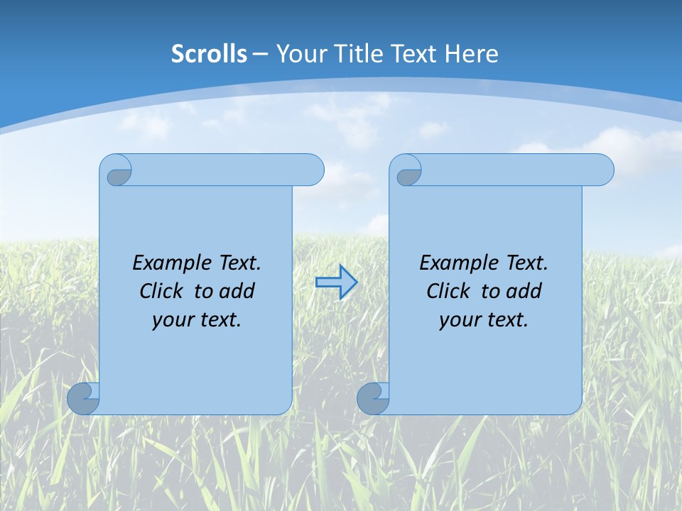 Blue White Wind PowerPoint Template