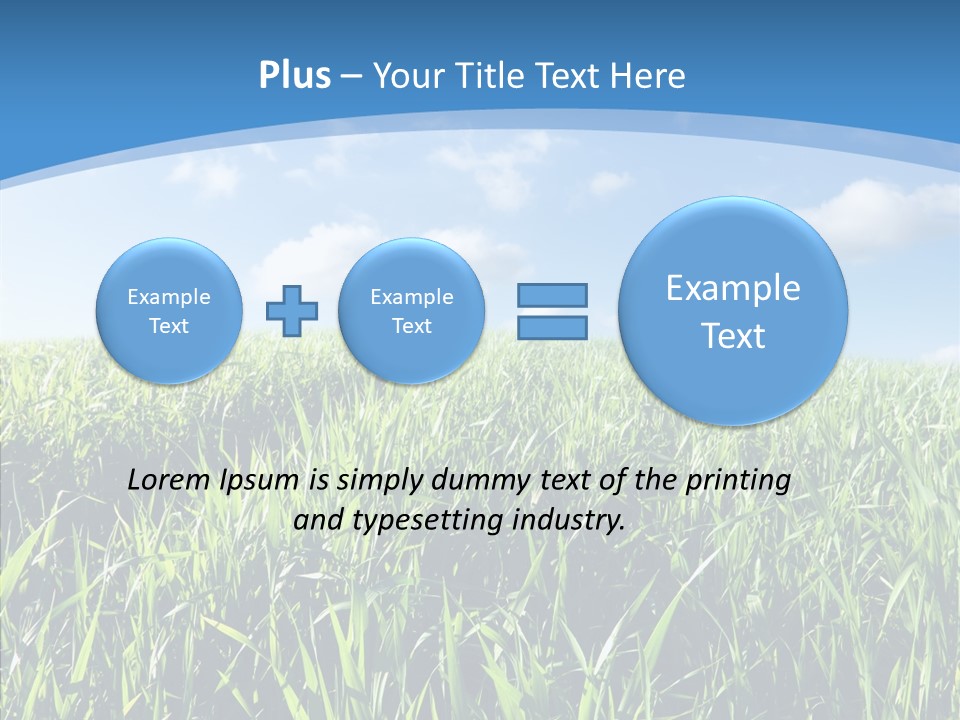 Blue White Wind PowerPoint Template