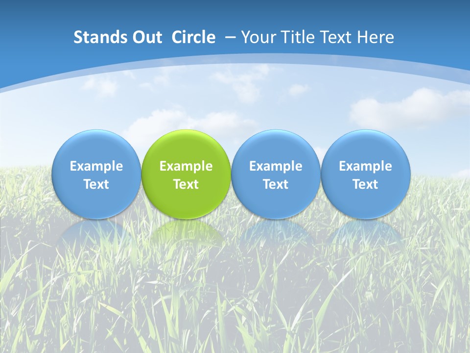 Blue White Wind PowerPoint Template