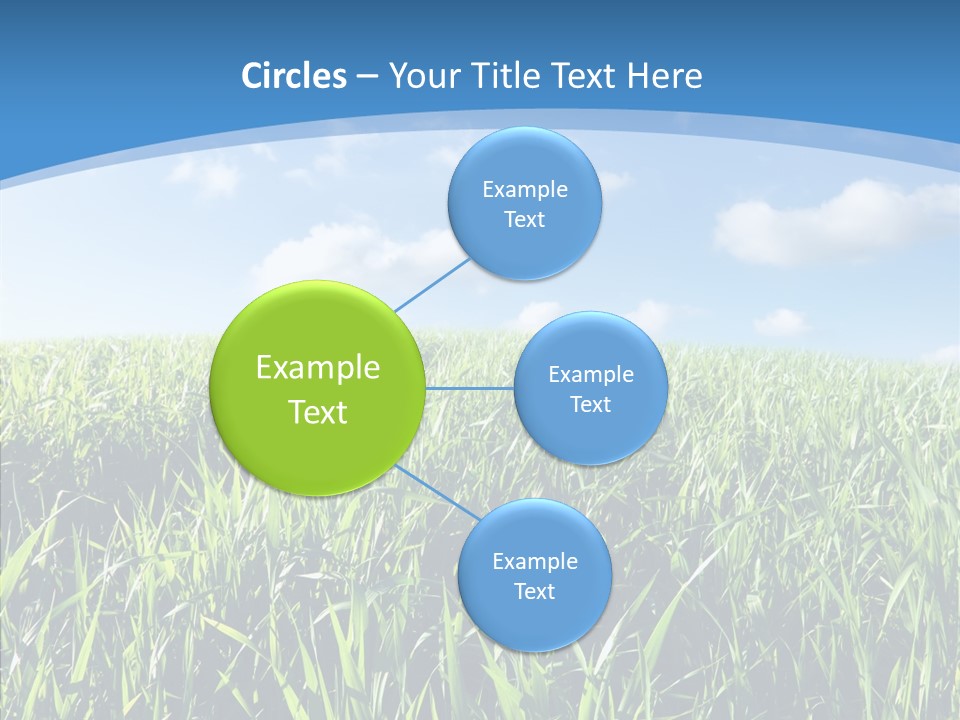 Blue White Wind PowerPoint Template