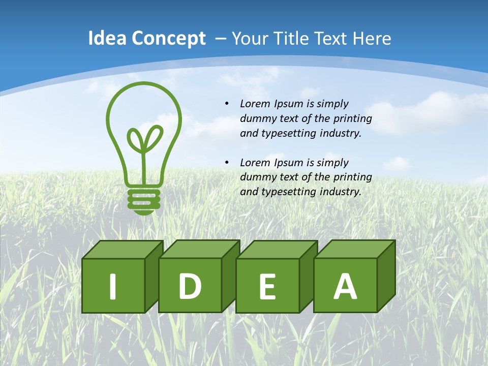 Blue White Wind PowerPoint Template