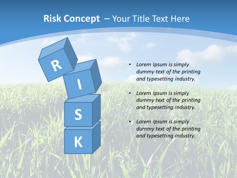 Blue White Wind PowerPoint Template