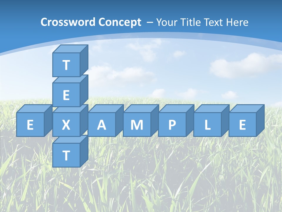 Blue White Wind PowerPoint Template