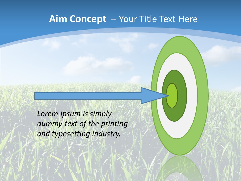 Blue White Wind PowerPoint Template