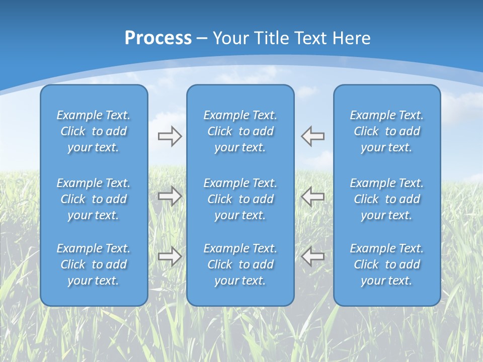 Blue White Wind PowerPoint Template