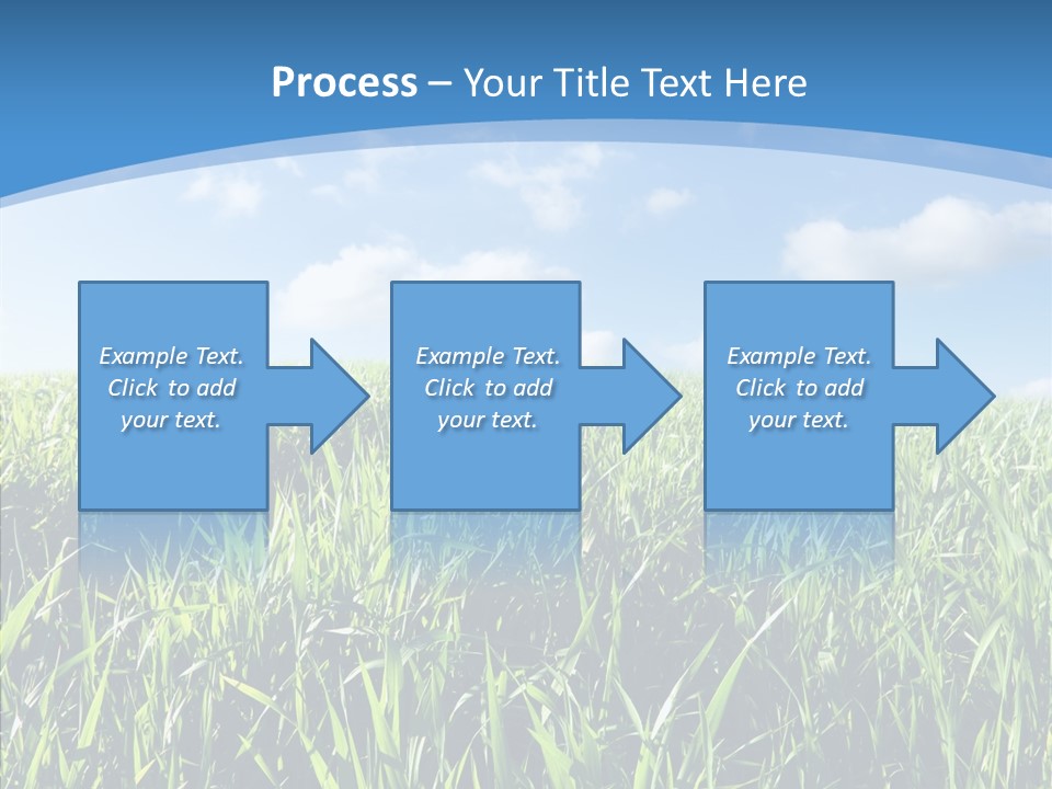 Blue White Wind PowerPoint Template