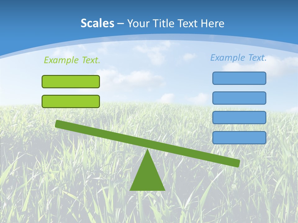 Blue White Wind PowerPoint Template