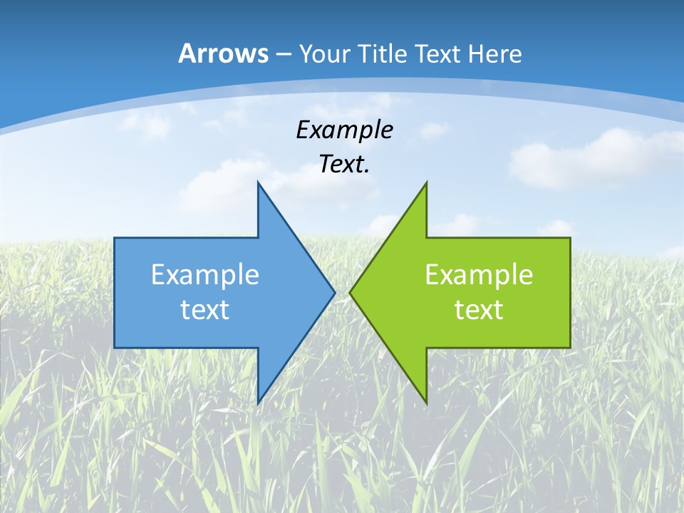 Blue White Wind PowerPoint Template