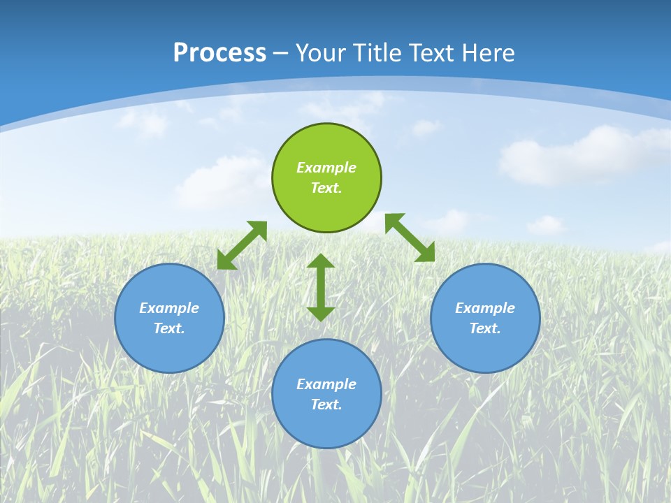 Blue White Wind PowerPoint Template