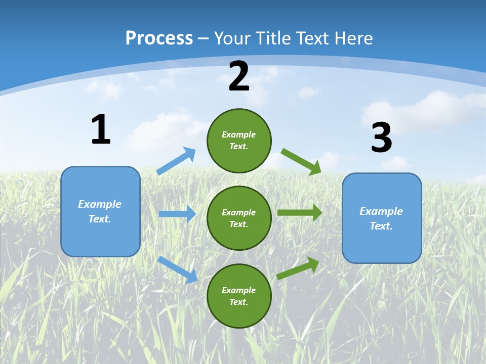 Blue White Wind PowerPoint Template