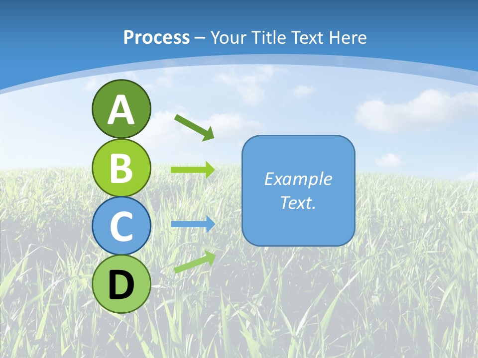 Blue White Wind PowerPoint Template