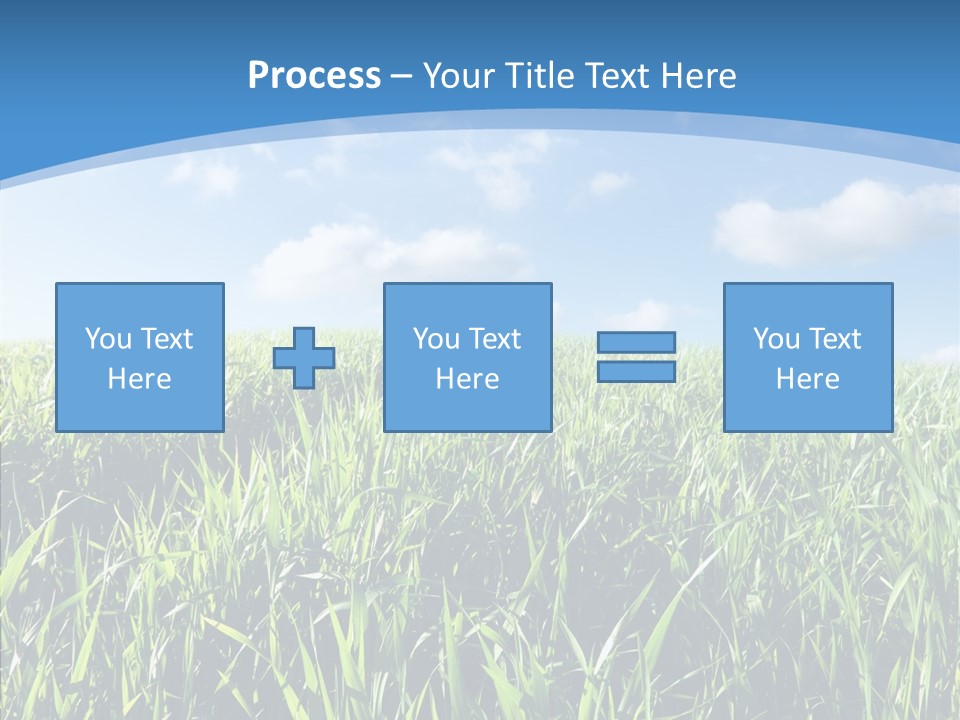 Blue White Wind PowerPoint Template