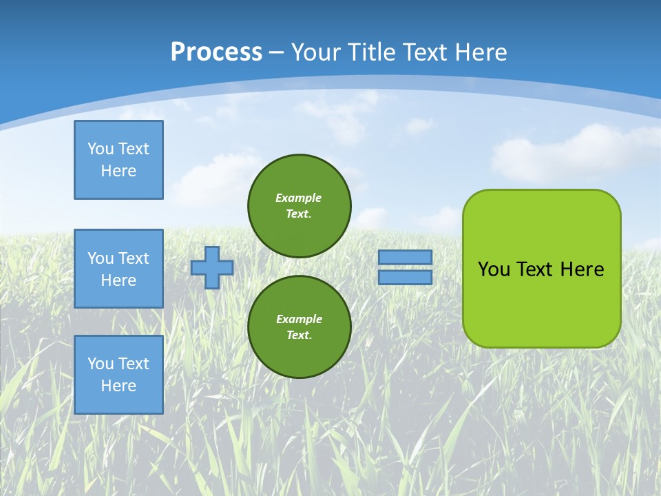 Blue White Wind PowerPoint Template