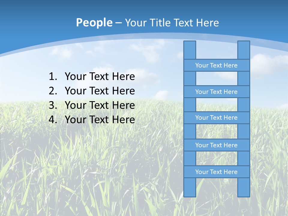 Blue White Wind PowerPoint Template