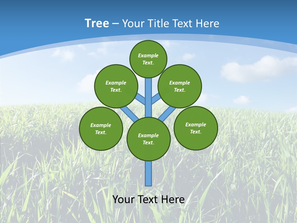 Blue White Wind PowerPoint Template