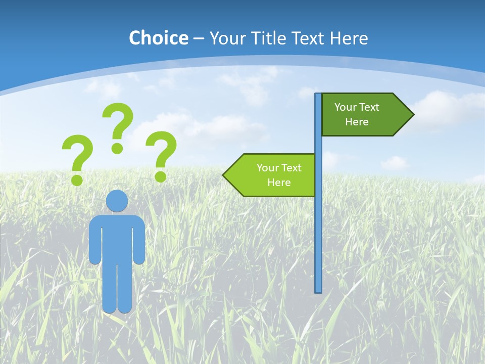 Blue White Wind PowerPoint Template