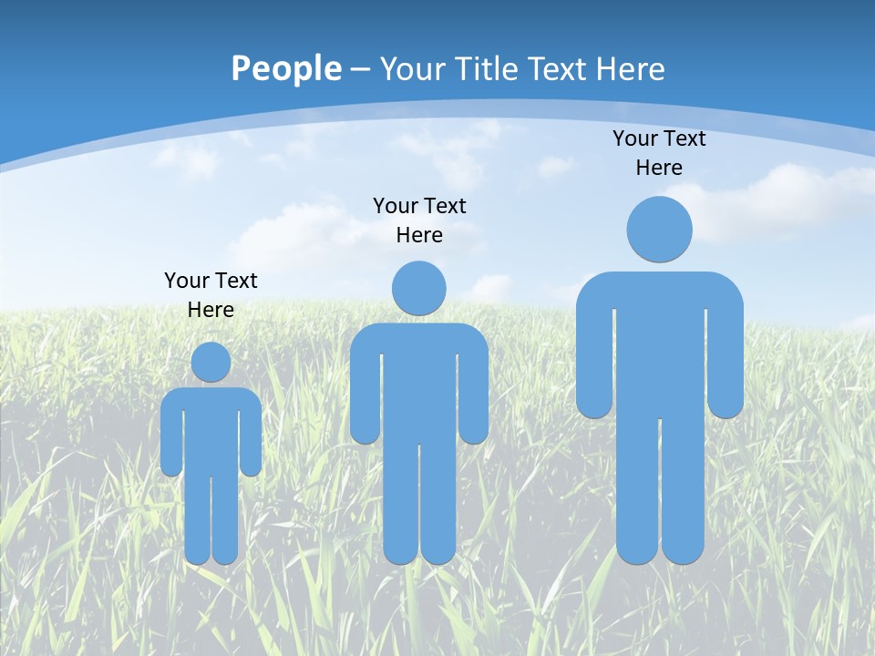 Blue White Wind PowerPoint Template