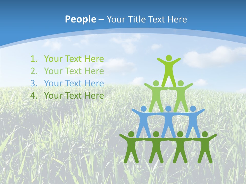 Blue White Wind PowerPoint Template