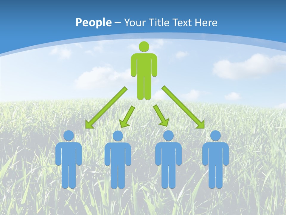 Blue White Wind PowerPoint Template