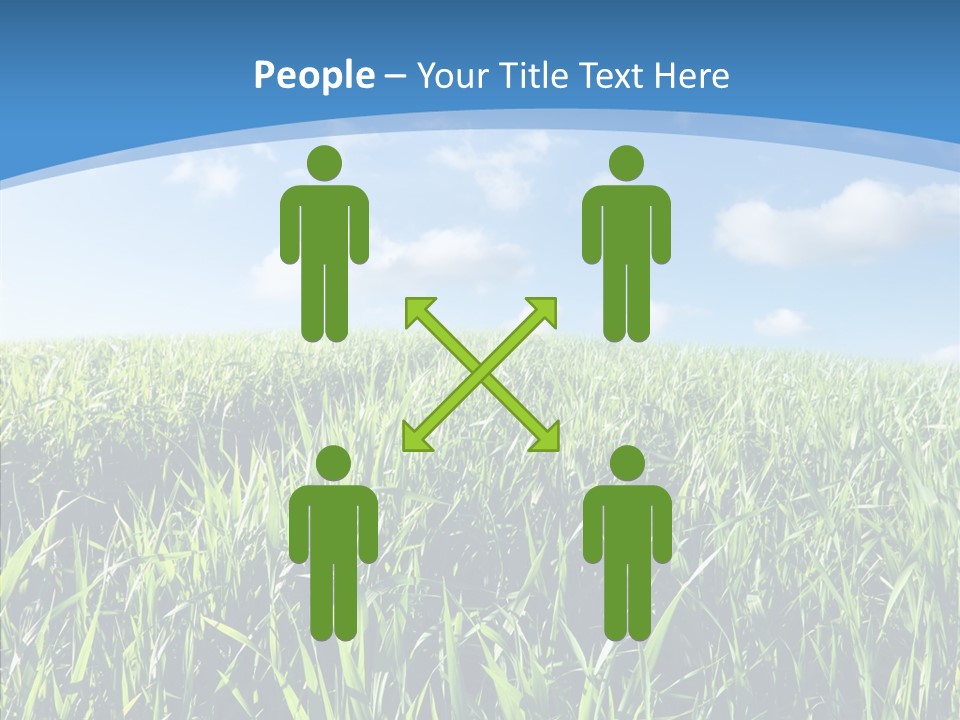 Blue White Wind PowerPoint Template