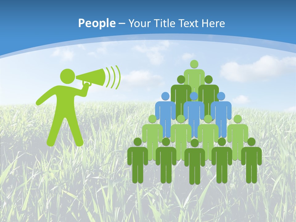 Blue White Wind PowerPoint Template