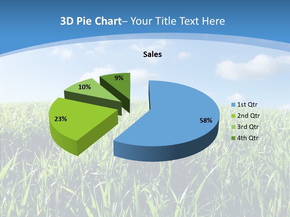 Blue White Wind PowerPoint Template