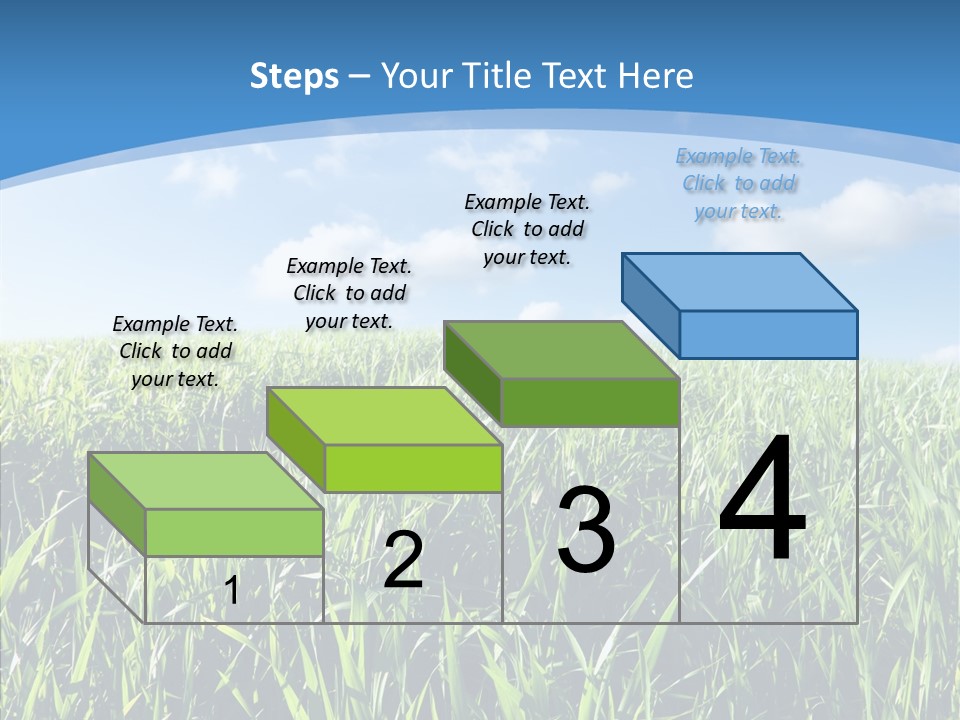 Blue White Wind PowerPoint Template