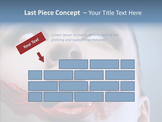 Female Fashion Stunning Happy PowerPoint Template