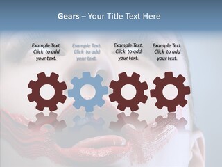 Female Fashion Stunning Happy PowerPoint Template