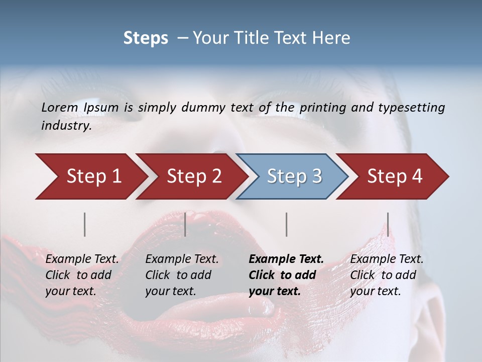Female Fashion Stunning Happy PowerPoint Template