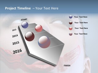 Female Fashion Stunning Happy PowerPoint Template