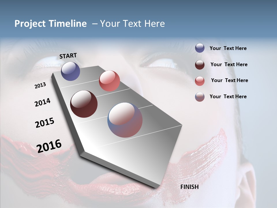 Female Fashion Stunning Happy PowerPoint Template