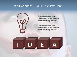 Female Fashion Stunning Happy PowerPoint Template