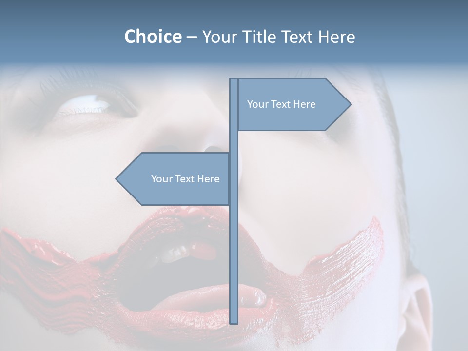 Female Fashion Stunning Happy PowerPoint Template