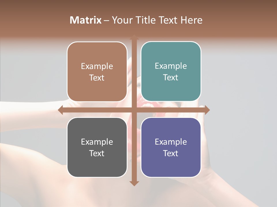 A Beauty Female With Red Lips Is Screaming PowerPoint Template