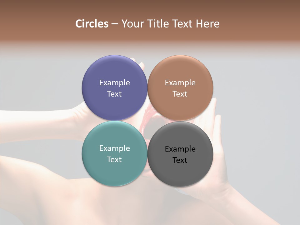 A Beauty Female With Red Lips Is Screaming PowerPoint Template