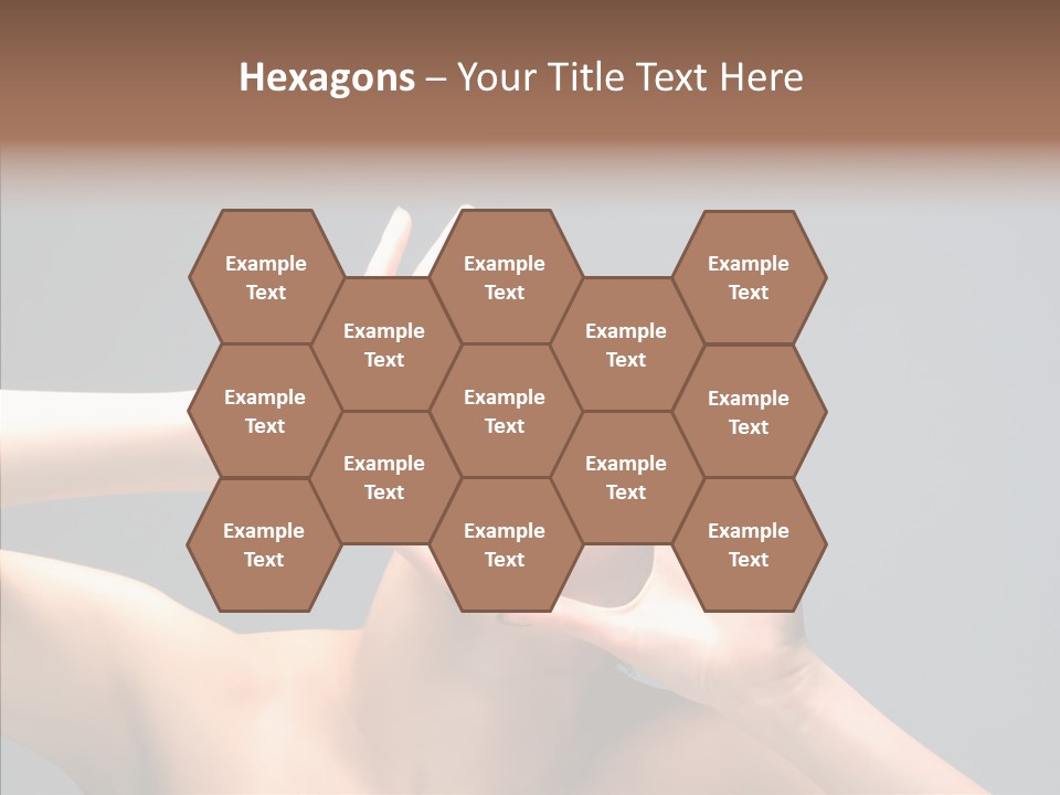 A Beauty Female With Red Lips Is Screaming PowerPoint Template