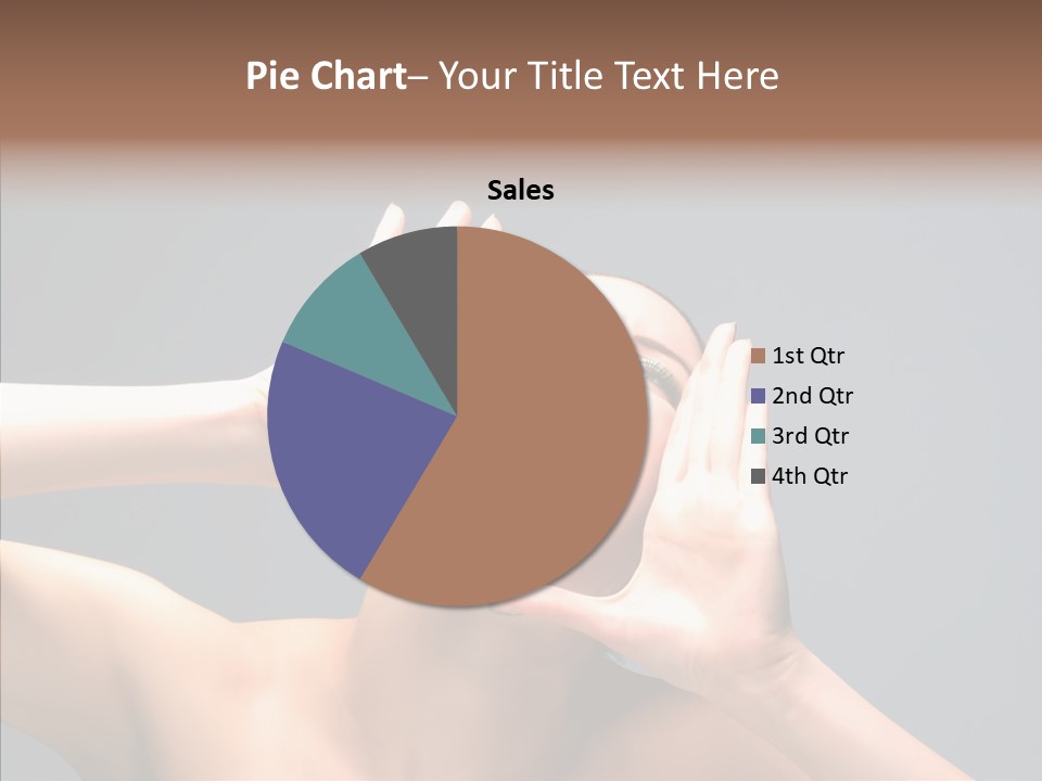 A Beauty Female With Red Lips Is Screaming PowerPoint Template