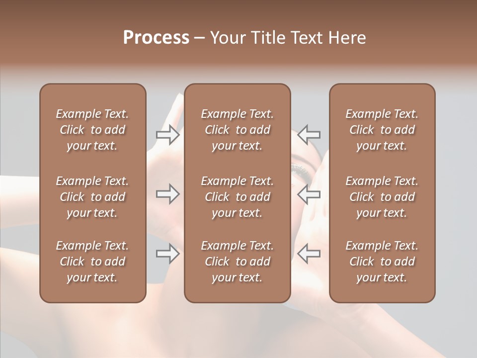 A Beauty Female With Red Lips Is Screaming PowerPoint Template