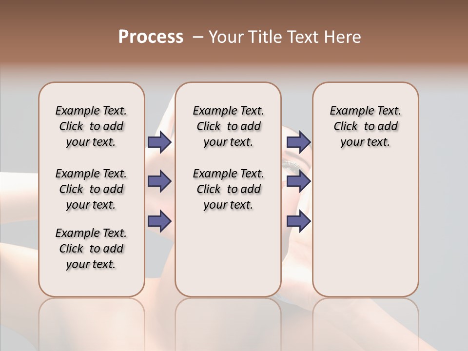 A Beauty Female With Red Lips Is Screaming PowerPoint Template