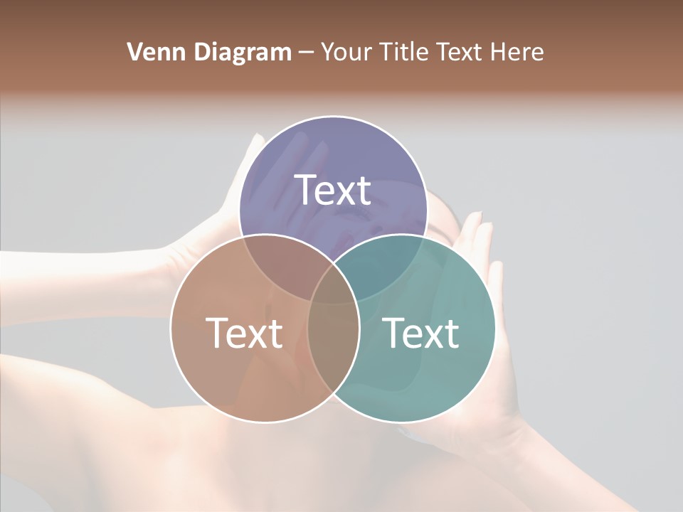 A Beauty Female With Red Lips Is Screaming PowerPoint Template