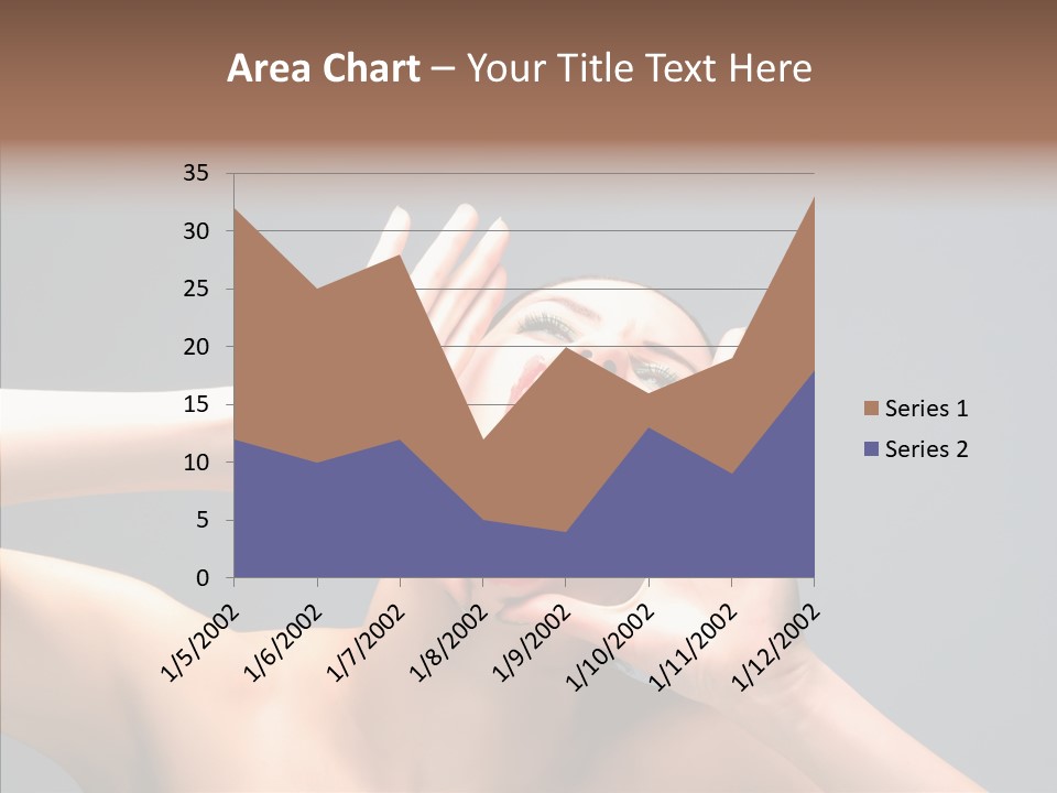 A Beauty Female With Red Lips Is Screaming PowerPoint Template