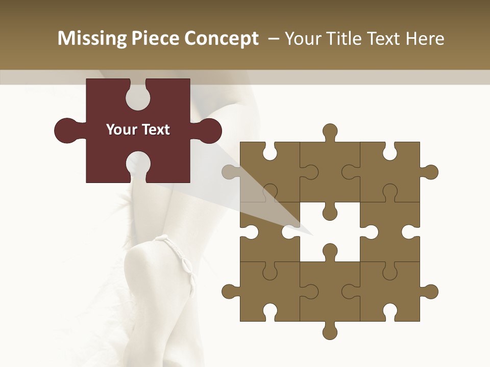 Old Woman Bare Foot PowerPoint Template