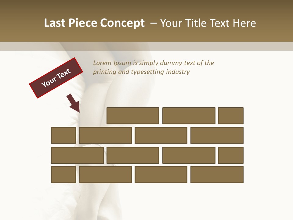 Old Woman Bare Foot PowerPoint Template