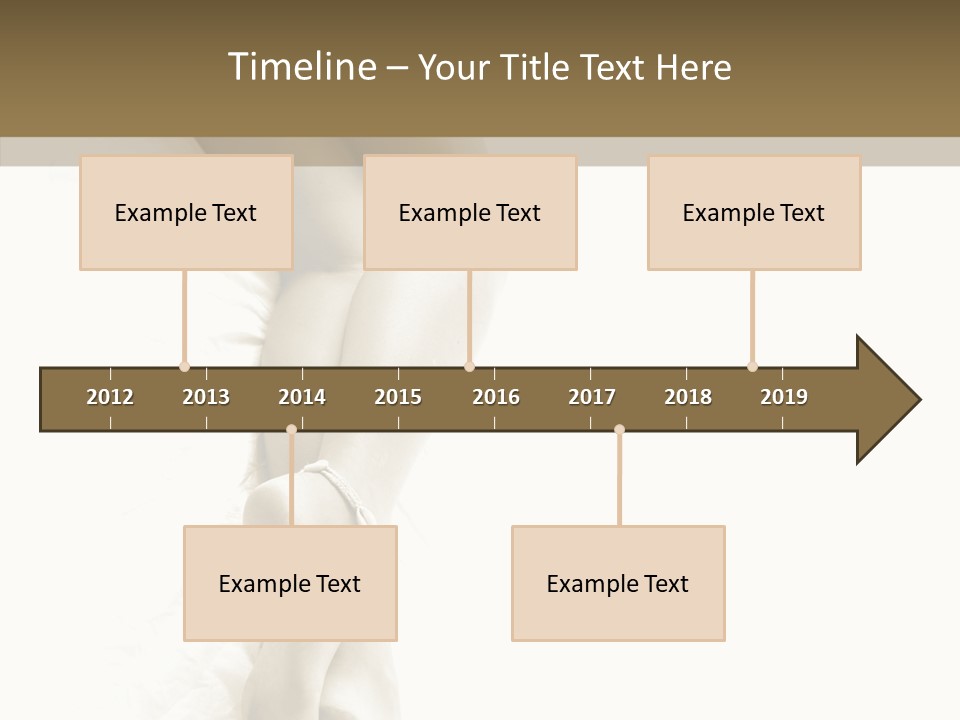 Old Woman Bare Foot PowerPoint Template