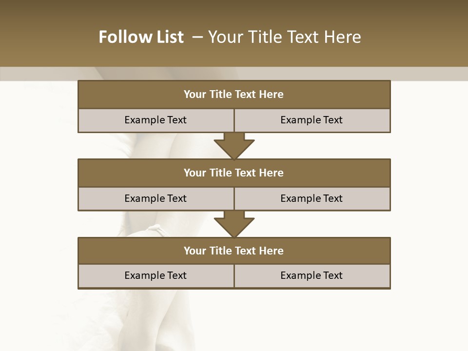 Old Woman Bare Foot PowerPoint Template