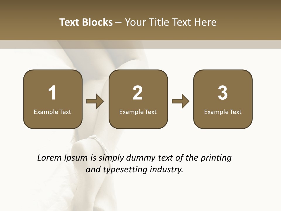 Old Woman Bare Foot PowerPoint Template