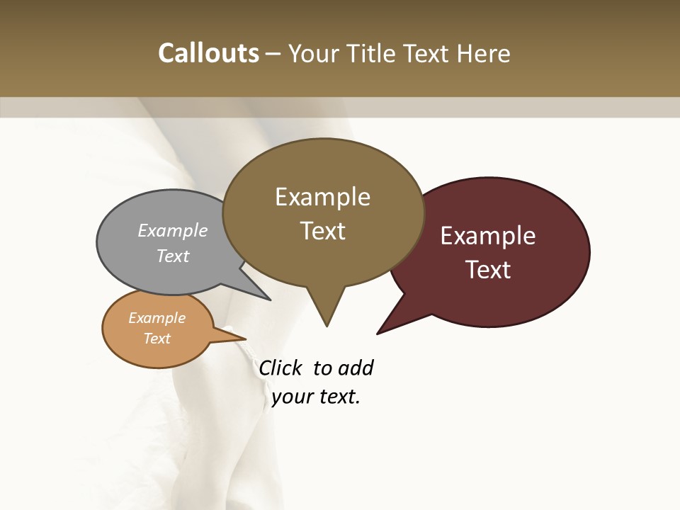 Old Woman Bare Foot PowerPoint Template