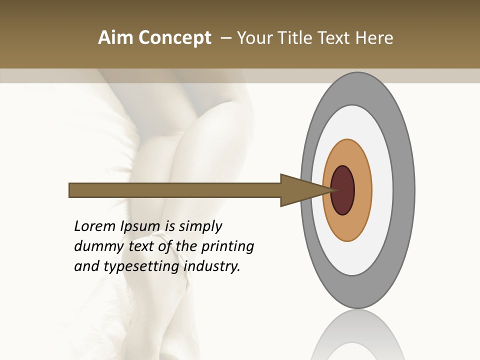 Old Woman Bare Foot PowerPoint Template